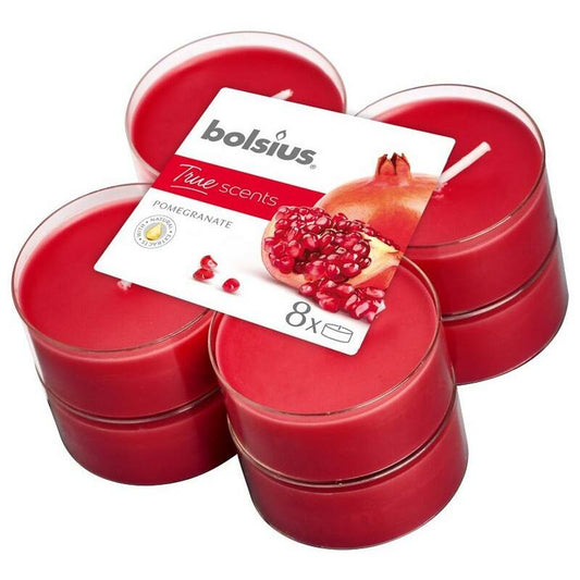 Bolsius Maxilicht true scents pomegranate 8st