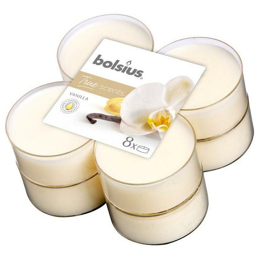 Bolsius Maxilicht true scents vanilla 8st