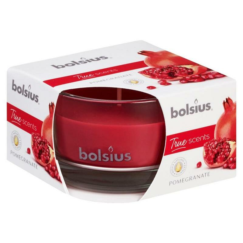 Bolsius Geurglas 80/50 true scents pomegranate 1st