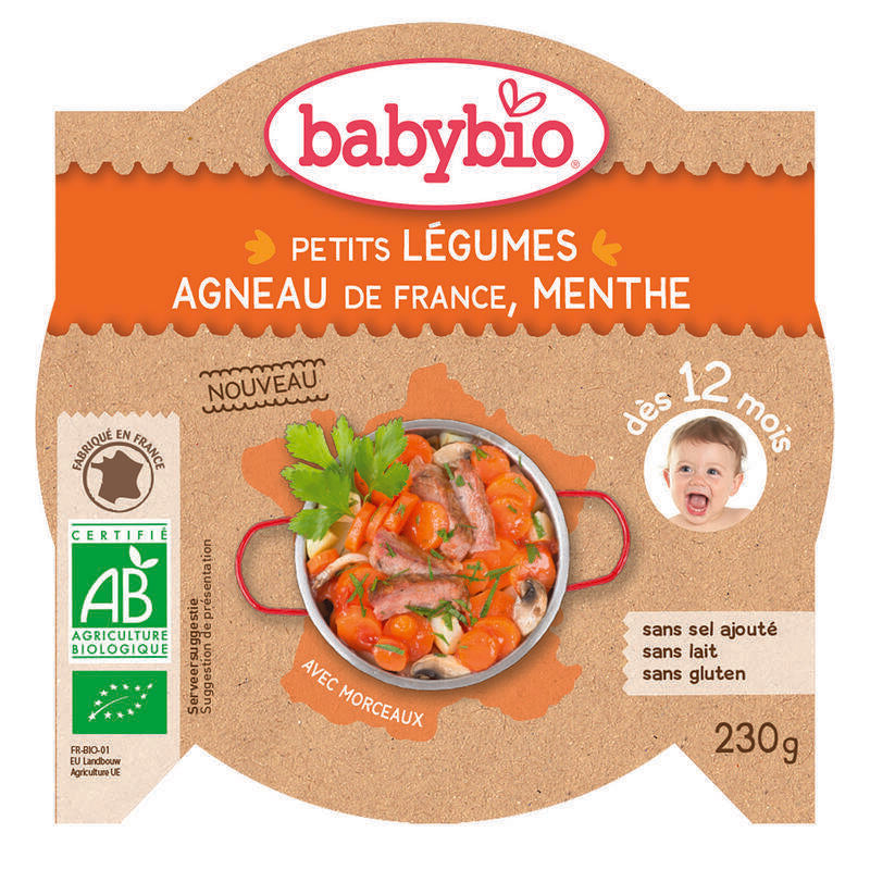 Babybio Mon petit plat groente lam bio 230g