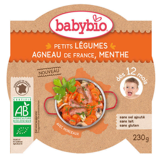 Babybio Mon petit plat groente lam bio 230g