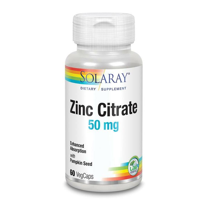 Solaray Zink citraat 50 mg 60vc