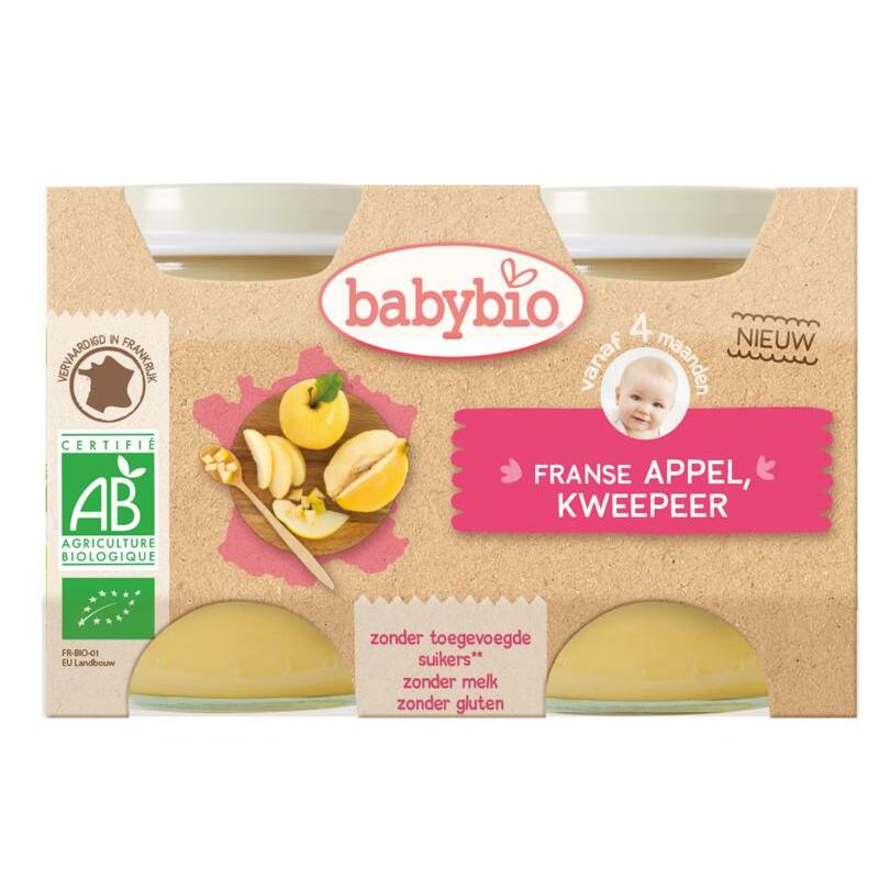 Babybio Dessert appel peer 130 gram bio 2x130g