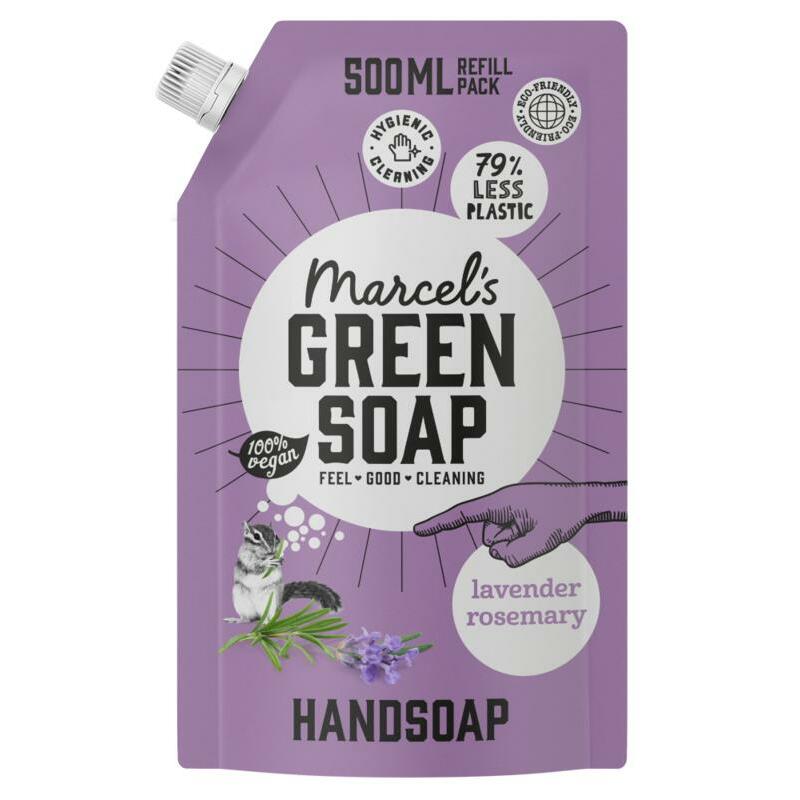 Marcel's GR Soap Handzeep lavendel & rozemarijn navul 500ml