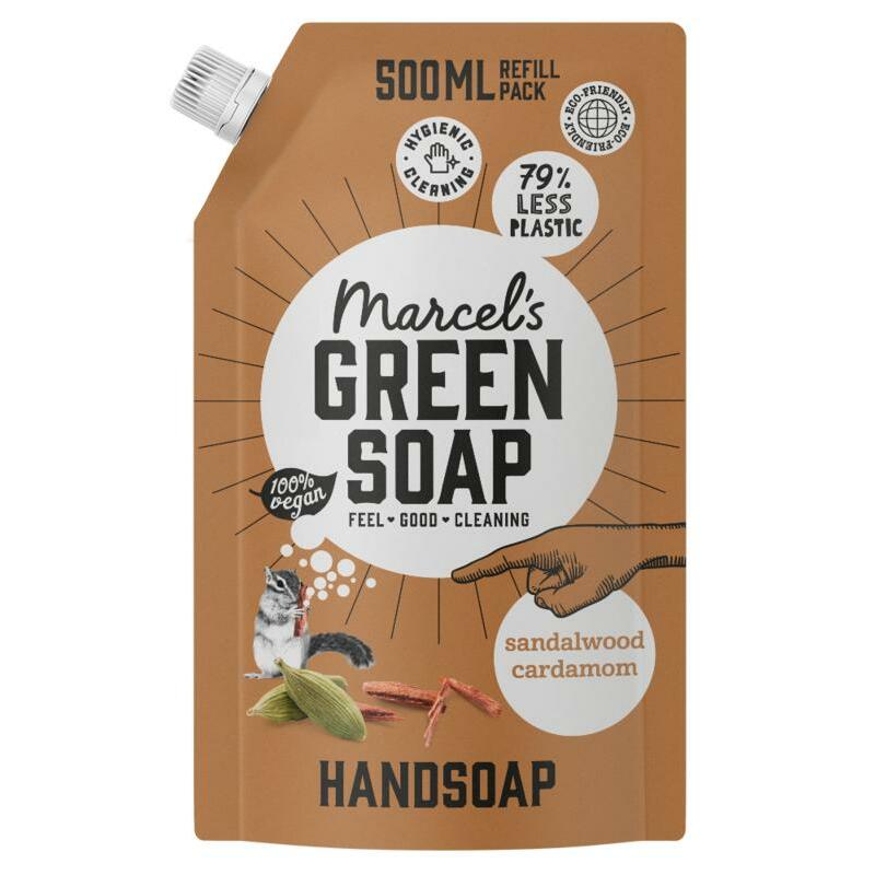 Marcel's GR Soap Handzeep sandelhout & kardemom navul 500ml