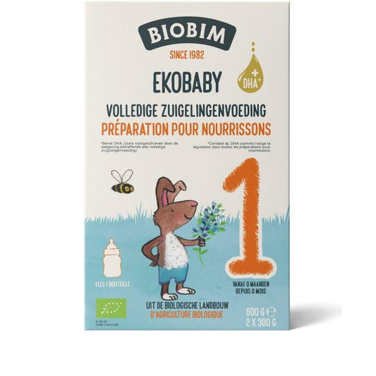 Biobim Ekobaby 1 volledige zuigelingenvoeding 0+ bio 600g