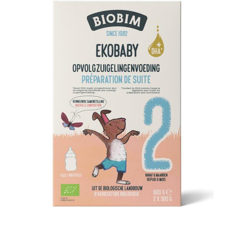 Biobim Ekobaby 2 opvolg zuigelingenvoeding 6+ bio 600g