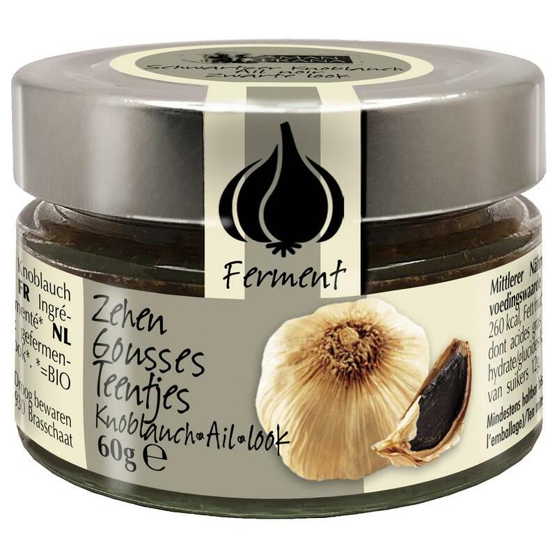 Amanprana Zwarte knoflook teentjes bio 60g