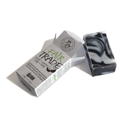Amanprana Zeep houtskool/citroen/eucalyptus fair trade bio 100g