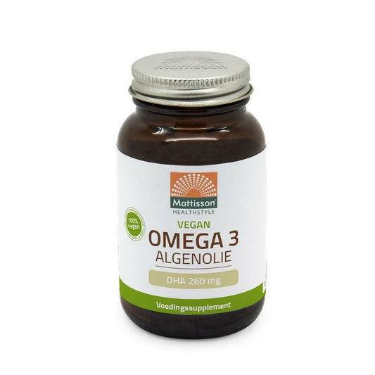 Mattisson Vegan omega-3 algenolie DHA 260 mg 60vc