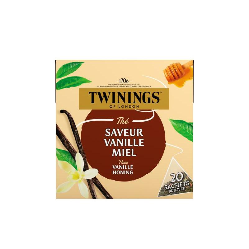 Twinings Zwarte thee vanille honing 20st