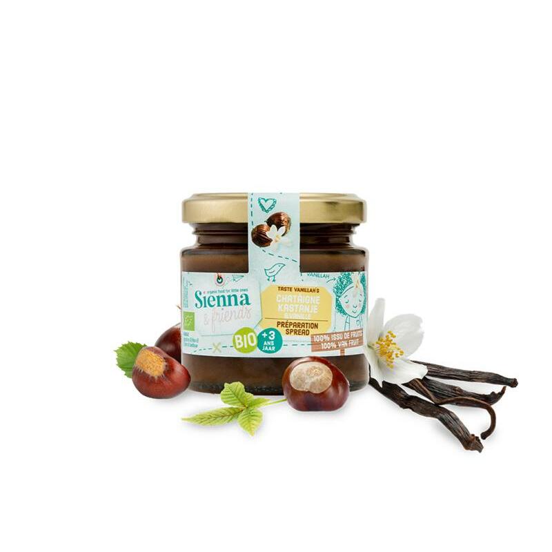 Sienna & Friends Spread kastanje & vanille bio 125g