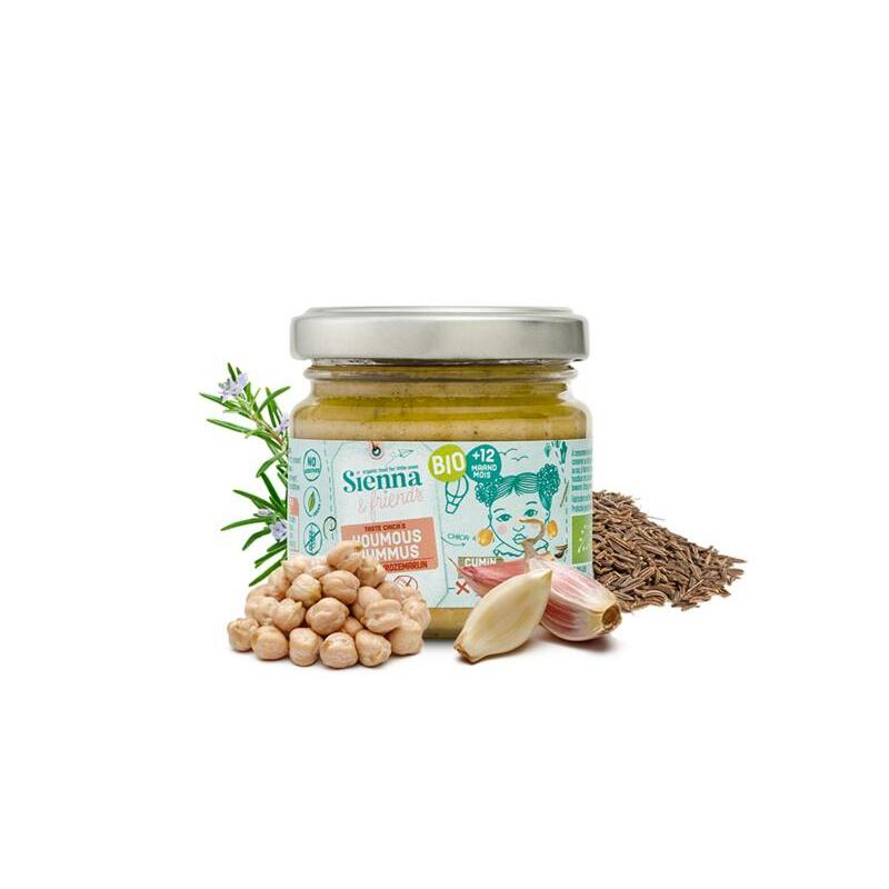 Sienna & Friends Hummus rozemarijn & komijn bio 90g