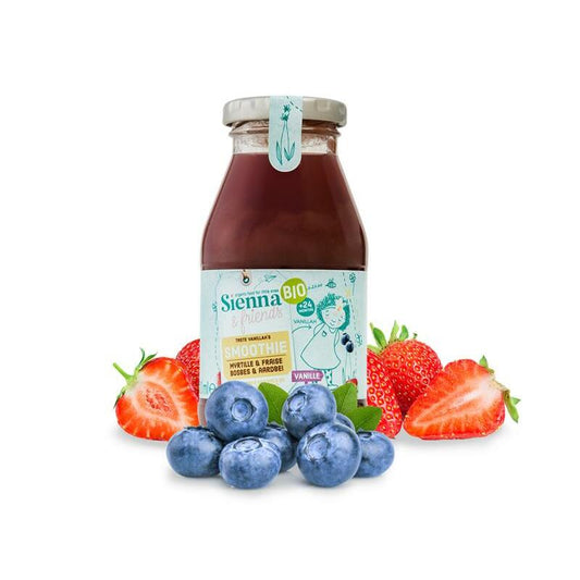 Sienna & Friends Smoothie bosbes aardbei vanille bio 200ml