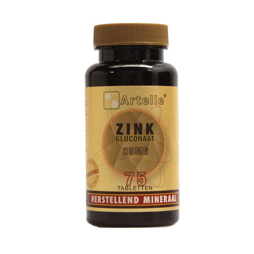 Artelle Zink gluconaat 25 mg 75tb