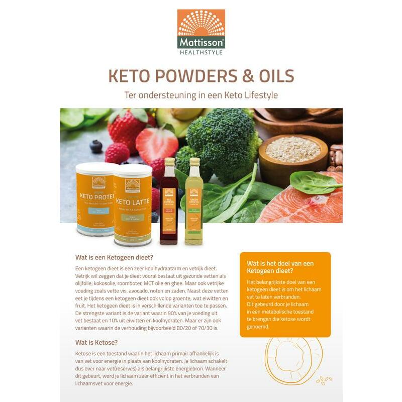 Mattisson Folder keto powders & oils 1st