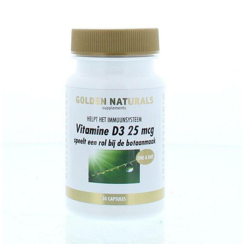 Golden Naturals Vitamine D3 25mcg 30sft