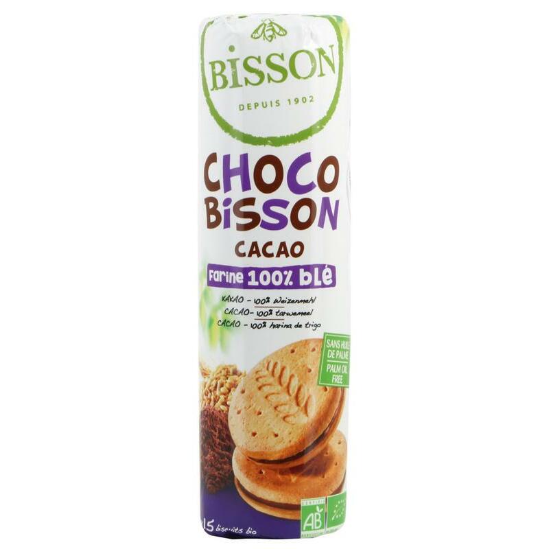 Bisson Choco Bisson cacao tarwekoekjes bio 300g