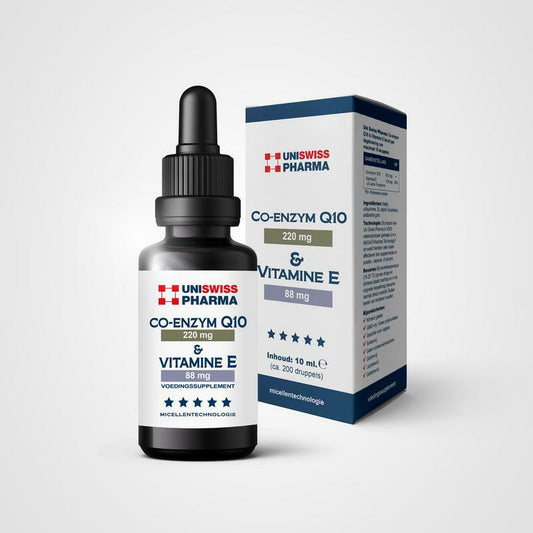 Uniswiss Co-Enzym Q10 en Vitamine E 10ml