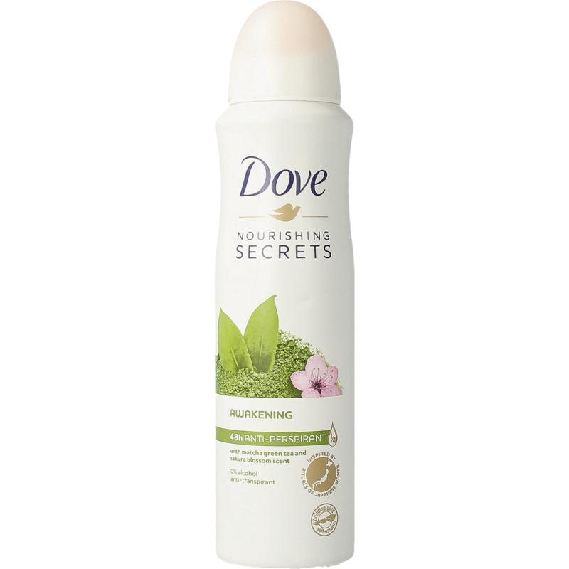 Dove Deodorant spray nourish secrets awak matcha A-Tr 150ml