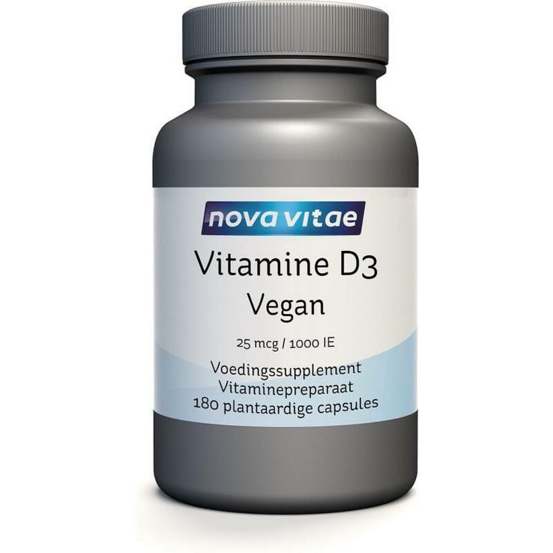 Nova Vitae Vitamine D3 1000IE 25 mcg vegan 180vc