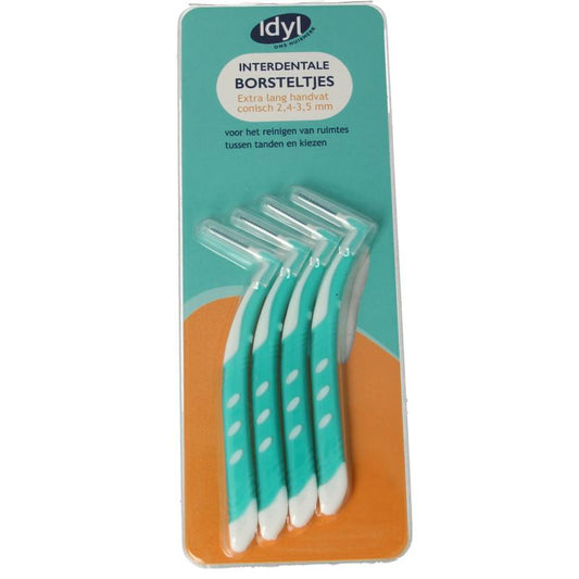 Idyl Interdentale borstel conisch extra lang XL 2.5 - 3 4st