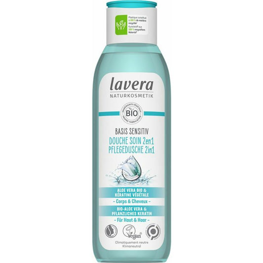 Lavera Basis Sensitiv douchegel / soin 2in1 bio FR-DE 250ml