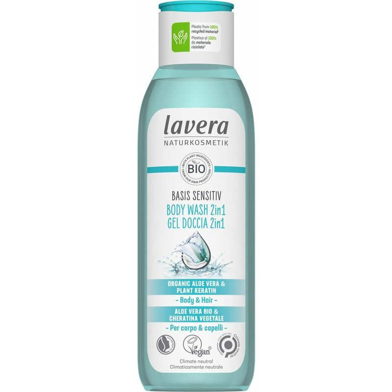 Lavera Basis Sensitiv douchegel / body wash 2in1 EN-IT 250ml