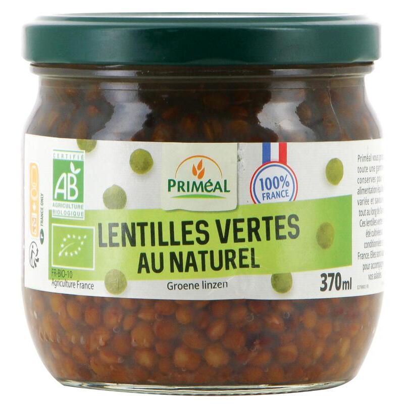 Primeal Groene linzen uit Frankrijk bio 330g