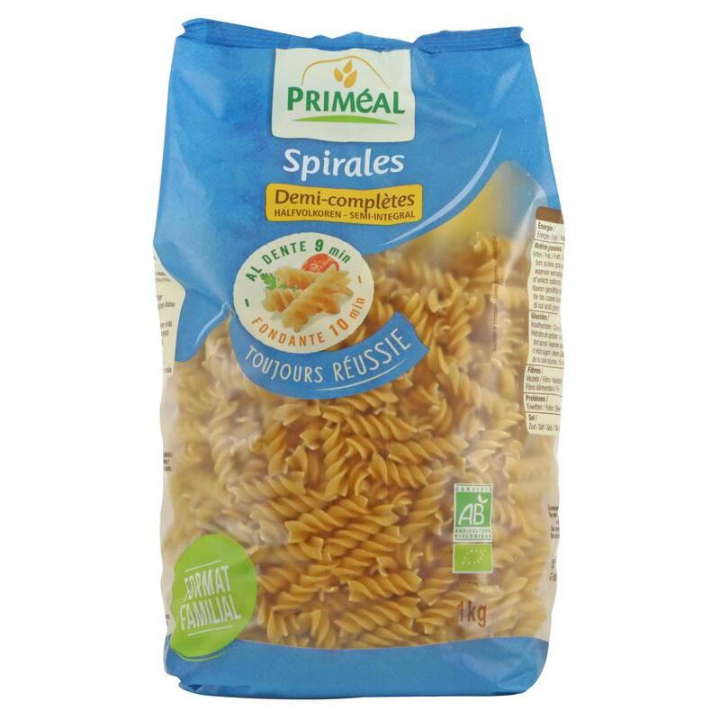 Primeal Fusilli halfvolkoren familie verpakking bio 1kg