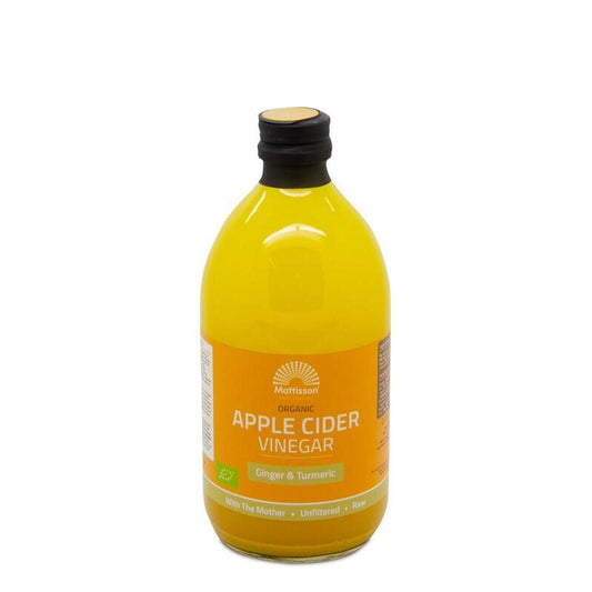 Mattisson Apple cider vinegar ginger&turmeric appelazijn bio 500ml