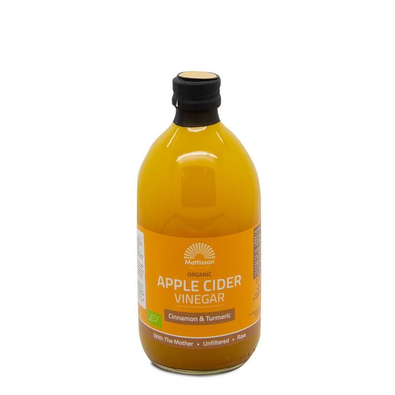 Mattisson Apple cider vinegar Cinnamon&turmeric appelaz bio 500ml