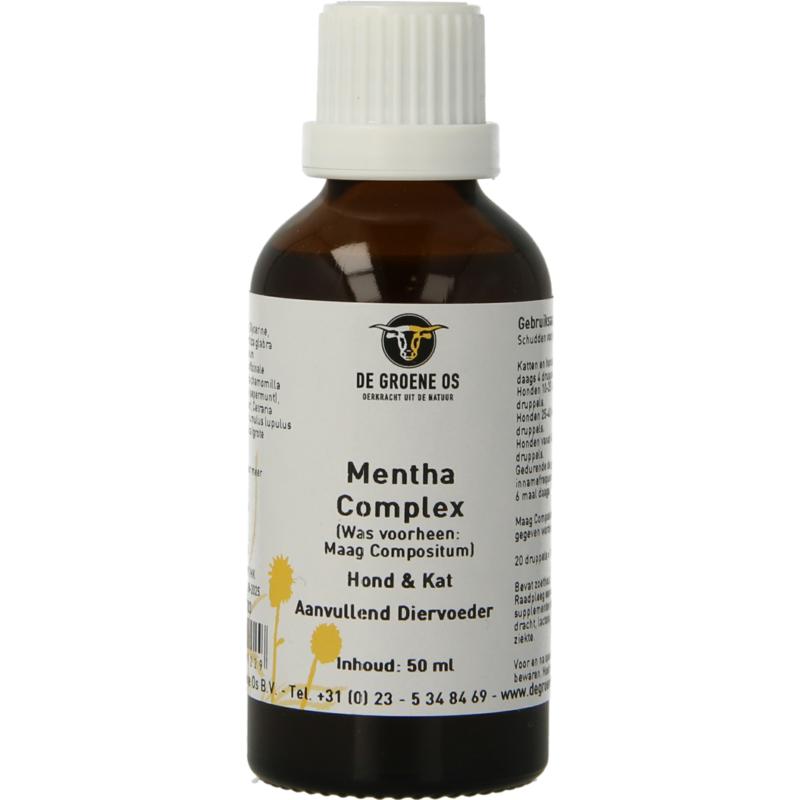 Groene Os Menta complex hond/kat 50ml