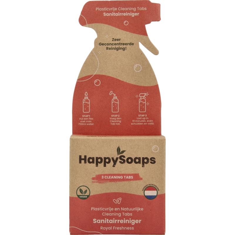 Happysoaps Cleaning tabs sanitairreiniger royal freshness 3st