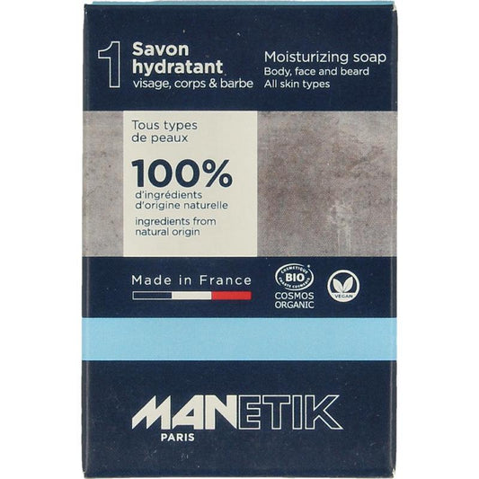 Manetik moisturizing soap body face beard 100g