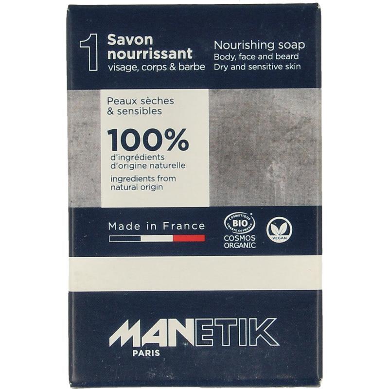 Manetik nourishing soap body face beard 100g