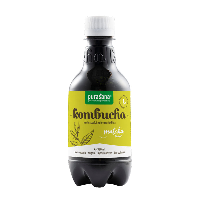 Purasana Kombucha matcha vegan bio 330ml