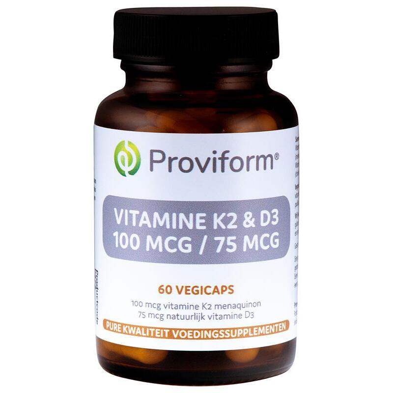 Proviform Vitamine K2 100mcg & D3 75mcg 60vc