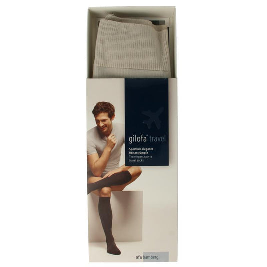 Gilofa Gilofa travel kniekous ad maat XL II zand 1paar