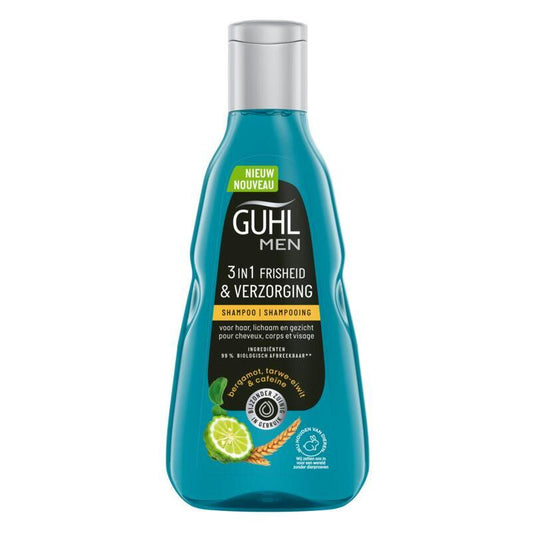 Guhl Man 3-in-1 frisheid & verzorging shampoo 250ml