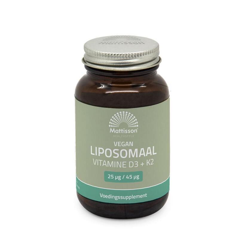Mattisson Vegan liposomaal Vitamine D3 + K2 60vc