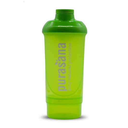 Purasana Plastic shaker wave 500ml groen/vert 1st