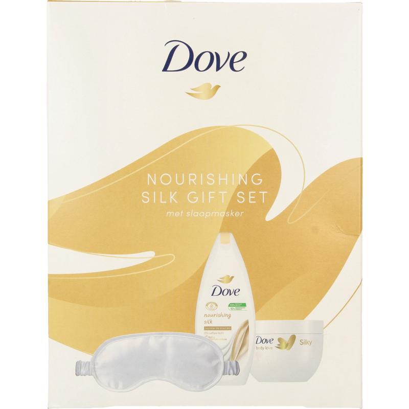 Dove Geschenkverpakking body love silk slaapmasker 1set
