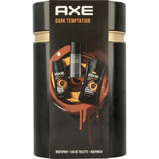 AXE Geschenkverpakking dark temptation tin duo edt 1set