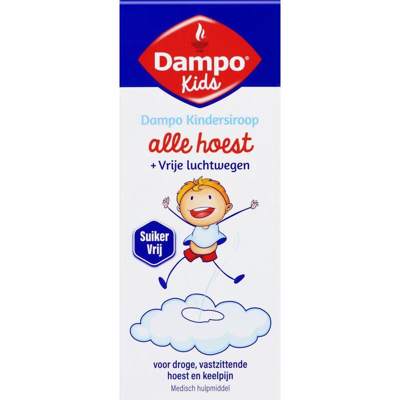 Dampo Kindersiroop alle hoest suikervrij 120ml