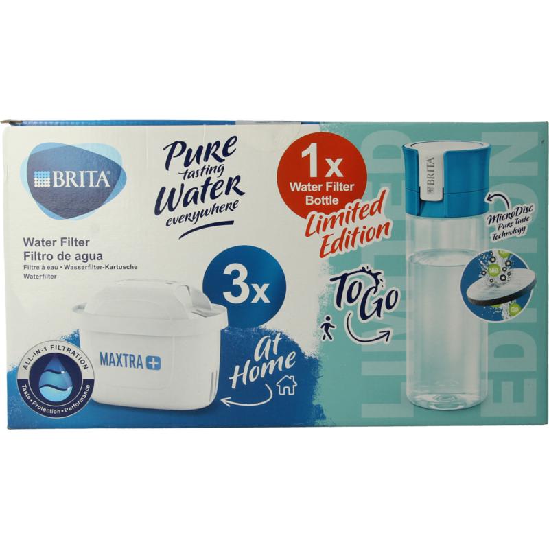 Brita Maxtra 3-pack filter & fles 1set