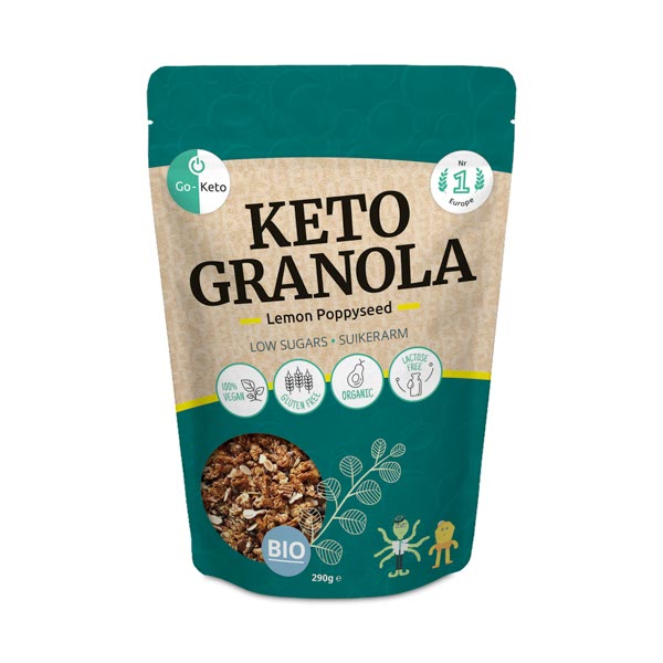 Go-Keto Granola lemon poppyseed bio 290g