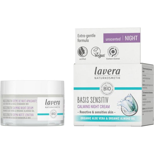 Lavera Basis sensitiv calming night cream EN-IT 50ml