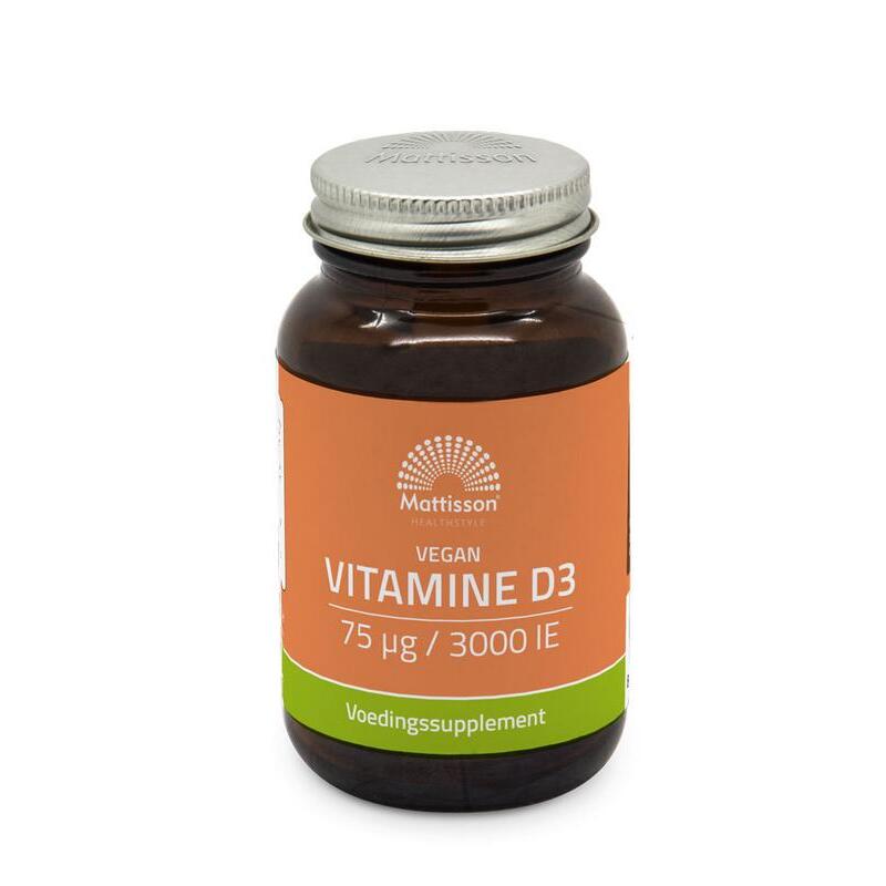 Mattisson Vegan vitamine D3 75mcg 60ca