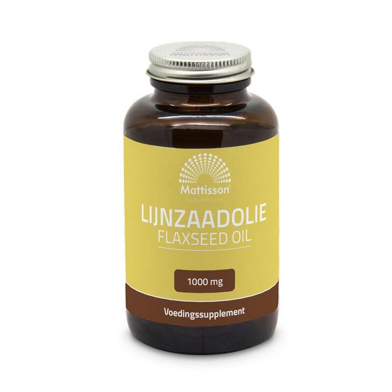 Mattisson Lijnzaadolie/Flaxseed oil 1000mg 90ca
